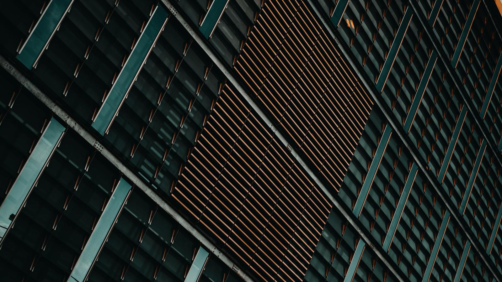 a close up of a building