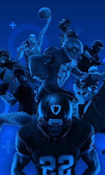 a collage of people in different sports uniforms